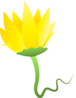 Flower lotus tulip garden icon element for decorative background png