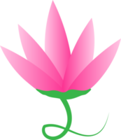 elemento de icono de flor de loto tulipán jardín para fondo decorativo png