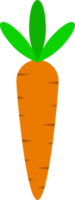 Stylized Carrot Vector Art Icon png