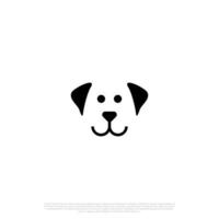 dog face on isolated background vector