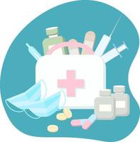 firs aid kit vector