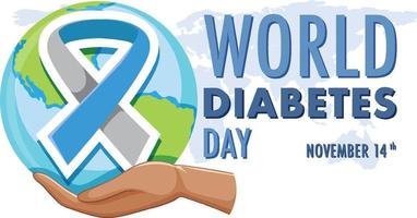 World Diabetes Day Logo Design vector