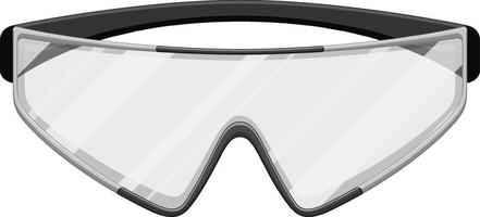 Safety glasses on white background vector