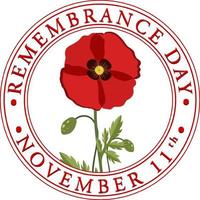 Remembrance Day Logo Design vector