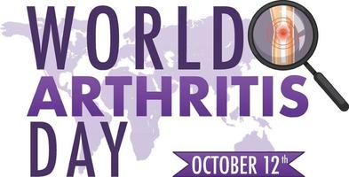 World Arthritis Day Poster Design vector