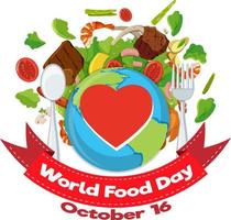 World Food Day Poster Design vector