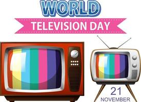 World Television Day Logo Design vector