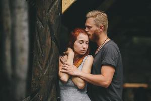 guy hugging his girlfriend photo