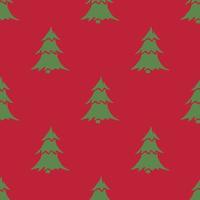 Seamless christmas tree pattern. christmas tree ornament. Doodle illustration with christmas tree vector