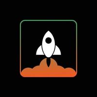 rocket logo vector