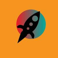 rocket logo vector