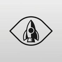 rocket logo vector