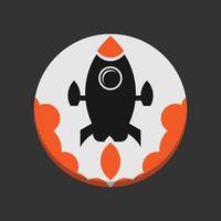 rocket logo vector