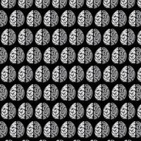 cartoon  brain pattern background vector