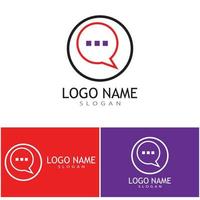 Speech bubble Logo template vector illustration