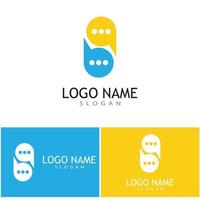 Speech bubble Logo template vector illustration