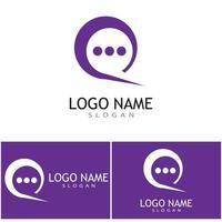 Speech bubble Logo template vector illustration