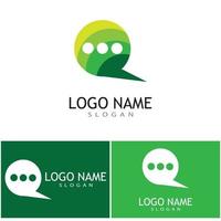 Speech bubble Logo template vector illustration