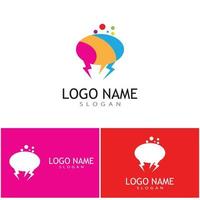 Speech bubble Logo template vector illustration