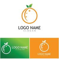 Orange logo design Vector icon illustration design