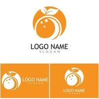 Diseño de ilustración de icono de vector de diseño de logotipo naranja