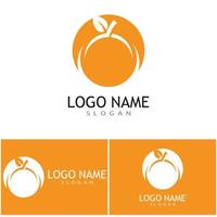 Orange logo design Vector icon illustration design