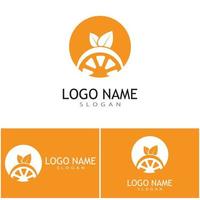 Orange logo design Vector icon illustration design