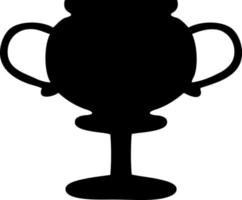 flat symbol gold trophy vector