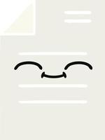 flat color retro cartoon sheet of paper vector