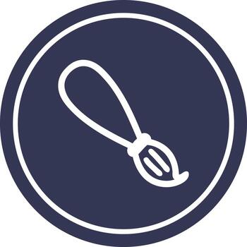 paint brush circular icon vector