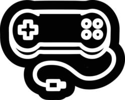 icono de controlador de juego de consola vector