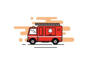 Red Fire Truck Illustration vector