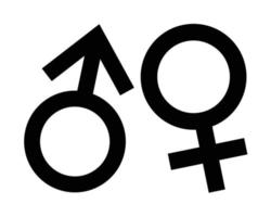 Genders signs vector illustration