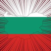 Bulgaria Liberation Day Map Design vector