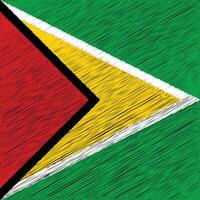 Guyana Independence Day 26 May, Square Flag Design vector