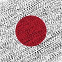 Japan National Day 11 February, Square Flag Design vector