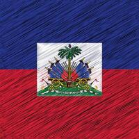 Haiti Independence Day 1 January, Square Flag Design vector