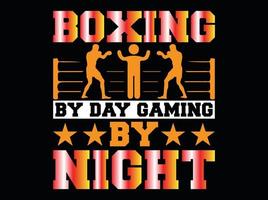 Boxing t-shirt design vector