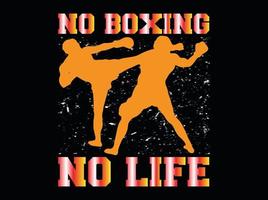 diseño de camiseta de boxeo vector