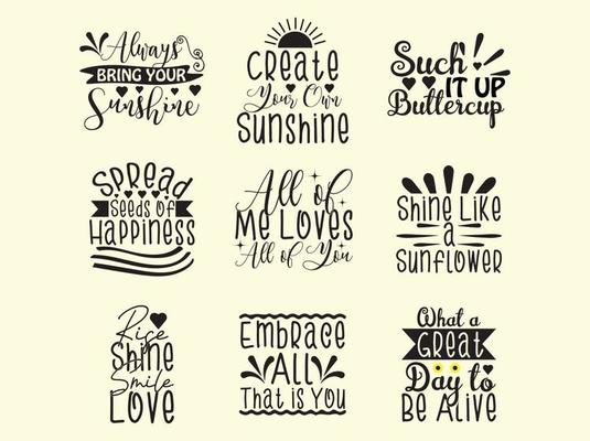 Sunflower  t-shirt design bundle