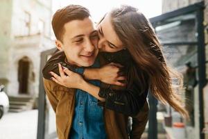 beautiful young couple photo