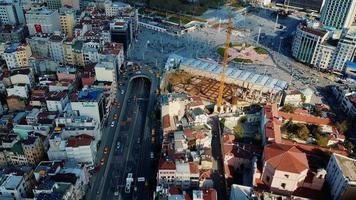 paisaje urbano estambul, turquía. foto a vista de pájaro