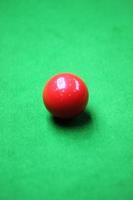 Snooker ball on the table photo