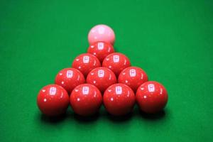 Snooker ball on the table photo