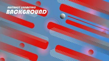 Abstract geometric background with blue background and gradient red geometric motif for background design. Flyer, banner, cover, poster or web design template. Vector