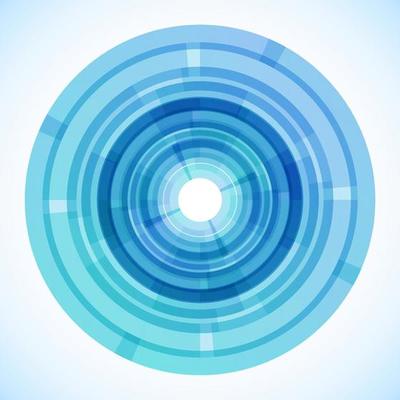 Geometric frame from circles, vector abstract background, wallpaper