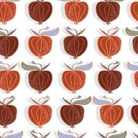 apples fruit vector seamless pattern