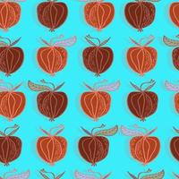 apples fruit vector seamless pattern