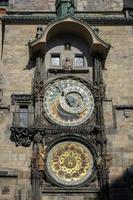 Prague, Czech Republic, 2014. Astronomical clock at the Old Town City Hall in Prague photo