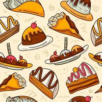 Dessert Seamless Pattern vector